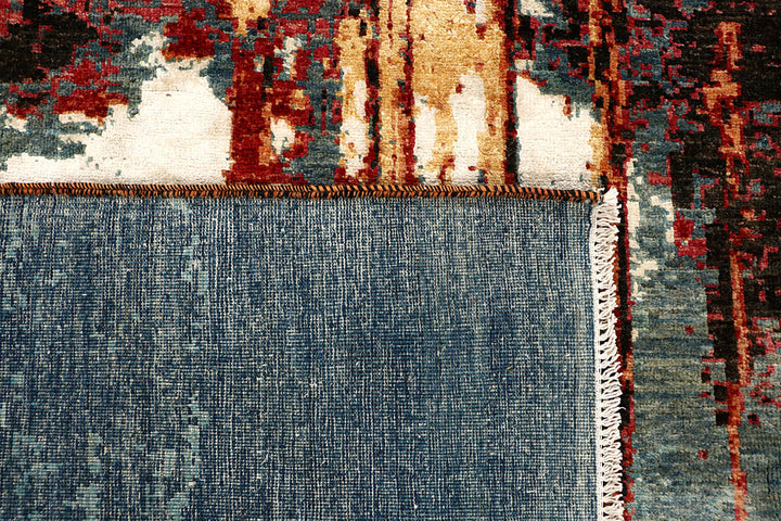 Multi Colored Abstract 9' x 11' 11 - No. 68067 - ALRUG Rug Store