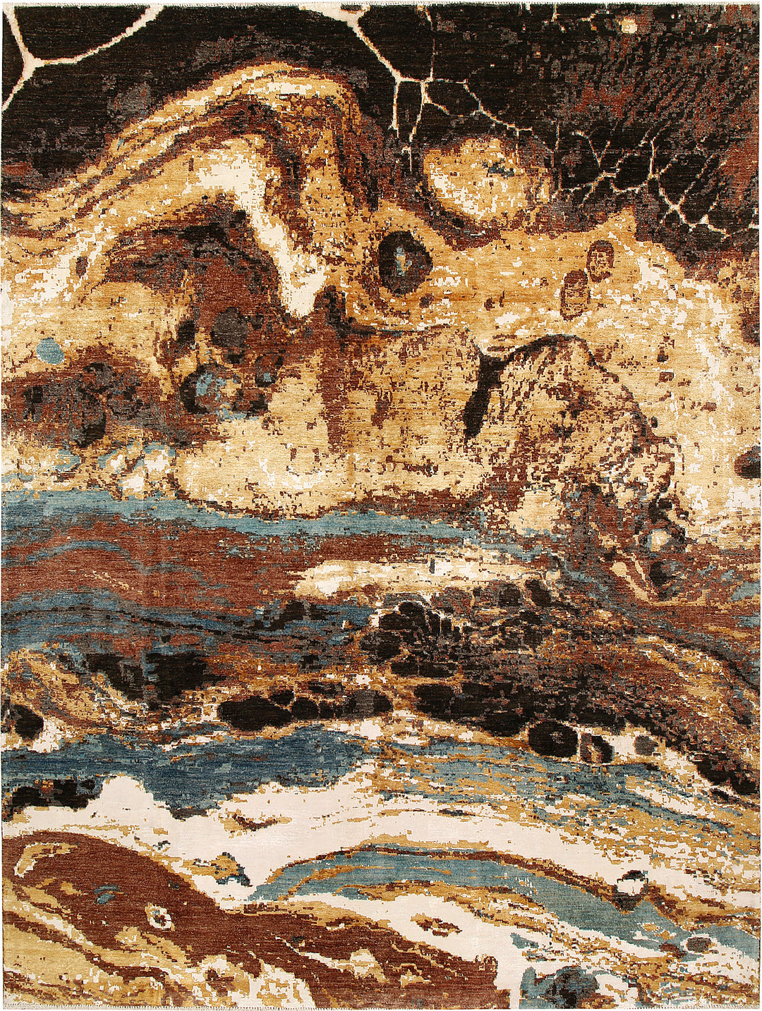 Multi Colored Abstract 8' 11 x 12' - No. 68068 - ALRUG Rug Store