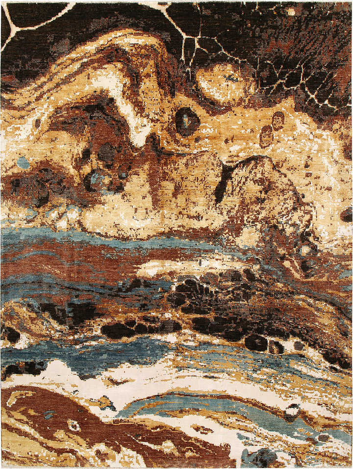 Multi Colored Abstract 8' 11 x 12' - No. 68068 - ALRUG Rug Store