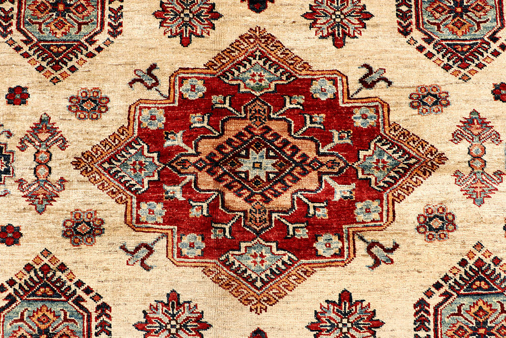 Bisque Kazak 9' x 12' 1 - No. 68069 - ALRUG Rug Store