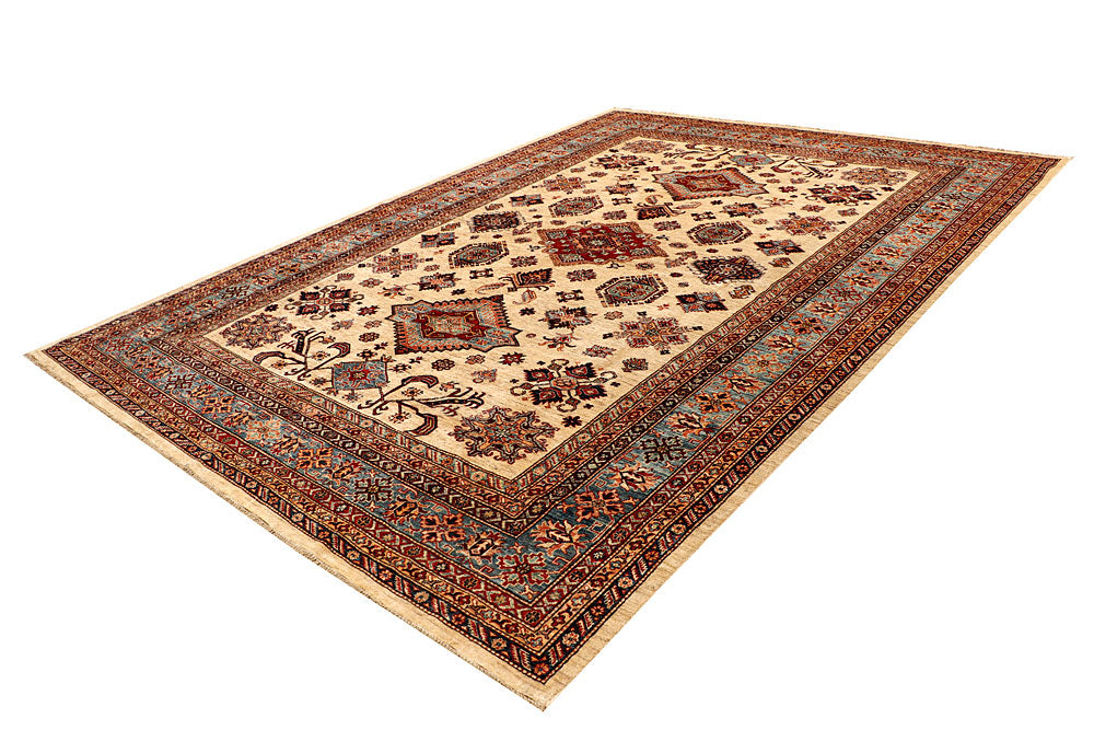 Bisque Kazak 9' x 12' 1 - No. 68069 - ALRUG Rug Store