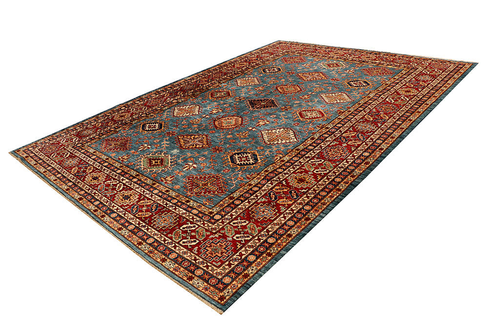 Light Slate Grey Kazak 8' 9 x 12' - No. 68070 - ALRUG Rug Store