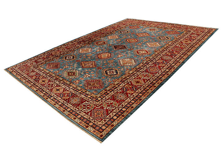 Light Slate Grey Kazak 8' 9 x 12' - No. 68070 - ALRUG Rug Store