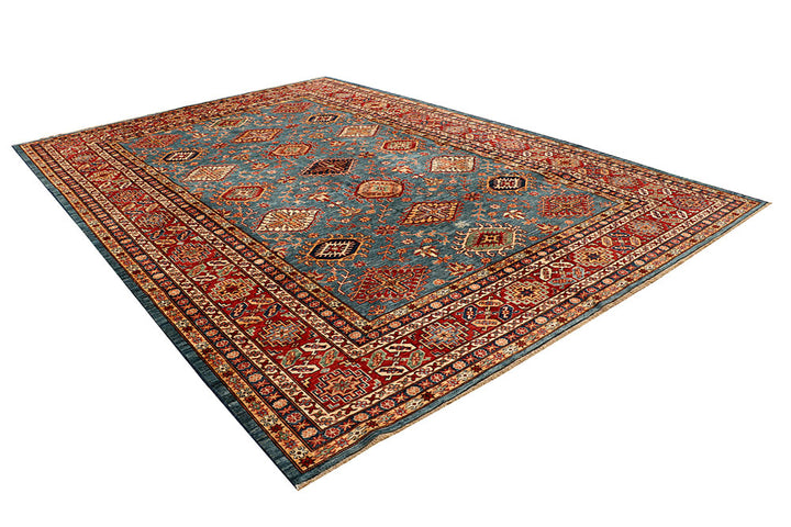 Light Slate Grey Kazak 8' 9 x 12' - No. 68070 - ALRUG Rug Store