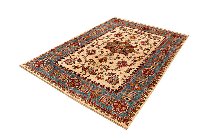 Bisque Kazak 5' 8 x 7' 11 - No. 68073 - ALRUG Rug Store