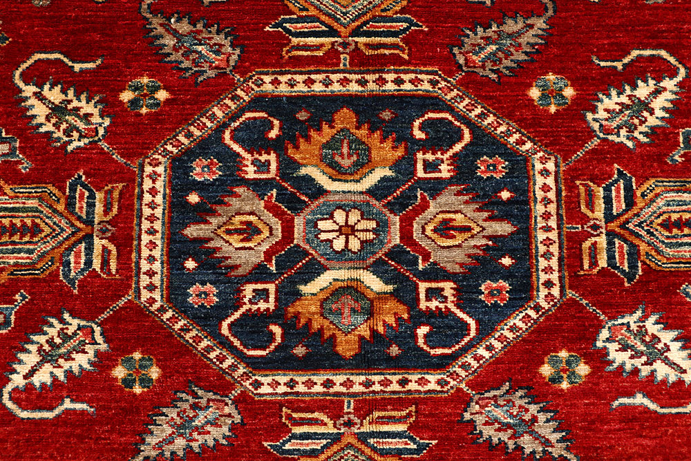 Firebrick Kazak 5' 8 x 8' 6 - No. 68074 - ALRUG Rug Store