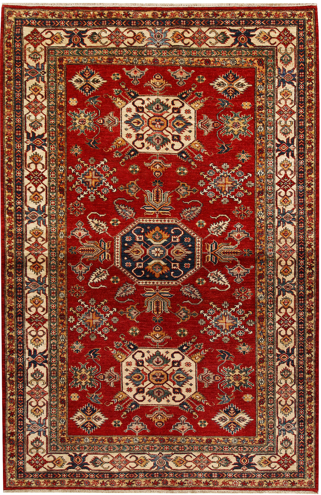 Firebrick Kazak 5' 8 x 8' 6 - No. 68074 - ALRUG Rug Store
