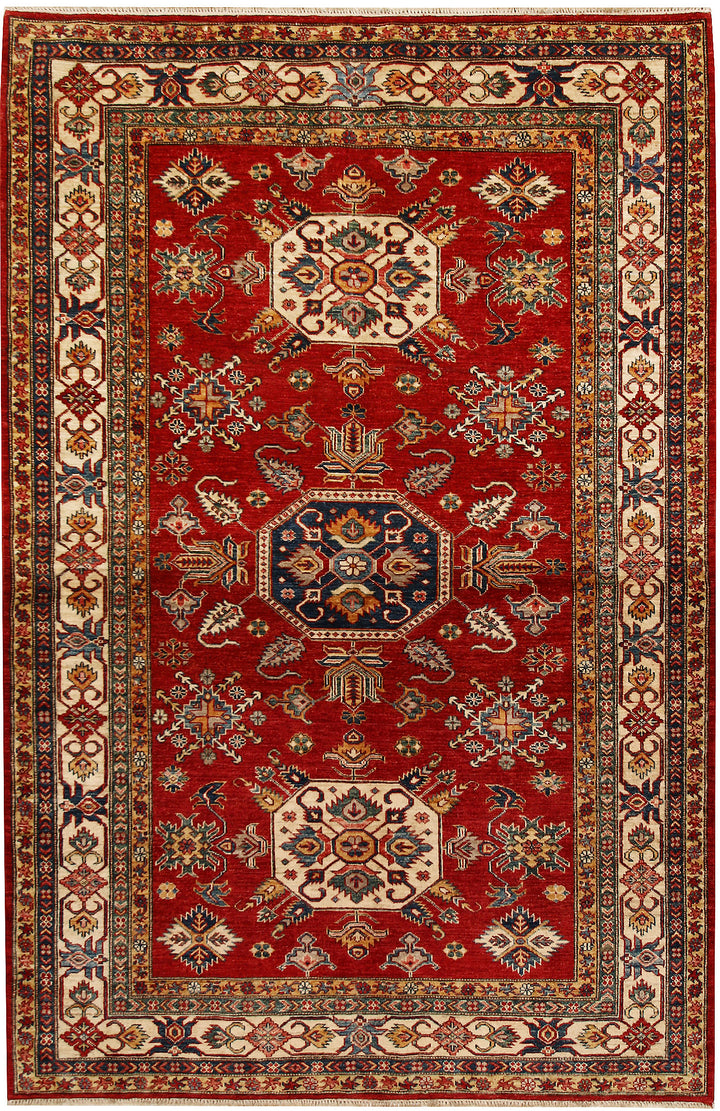 Firebrick Kazak 5' 8 x 8' 6 - No. 68074 - ALRUG Rug Store