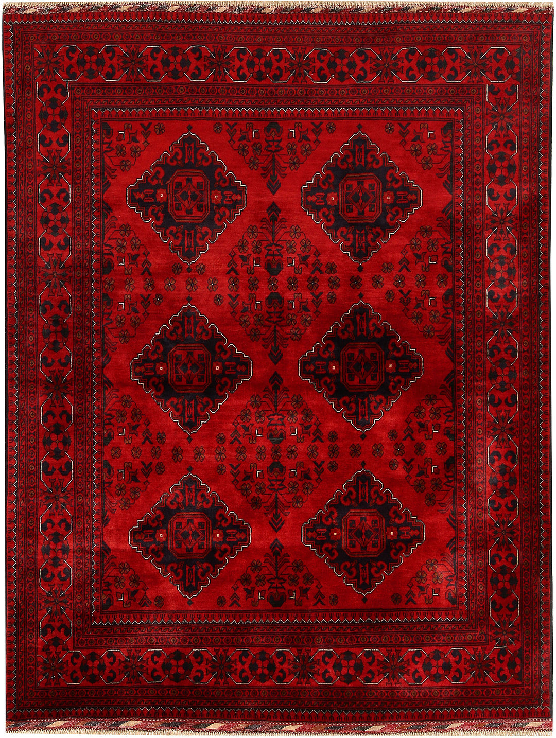 Dark Red Khal Mohammadi 4' 10 x 6' 4 - No. 68081 - ALRUG Rug Store