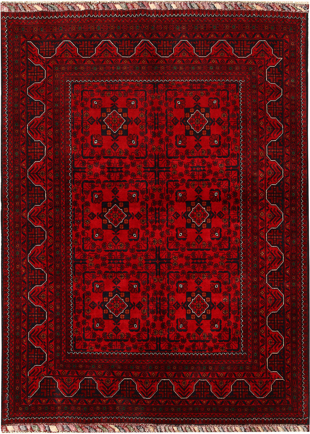 Dark Red Khal Mohammadi 4' 8 x 6' 5 - No. 68086 - ALRUG Rug Store