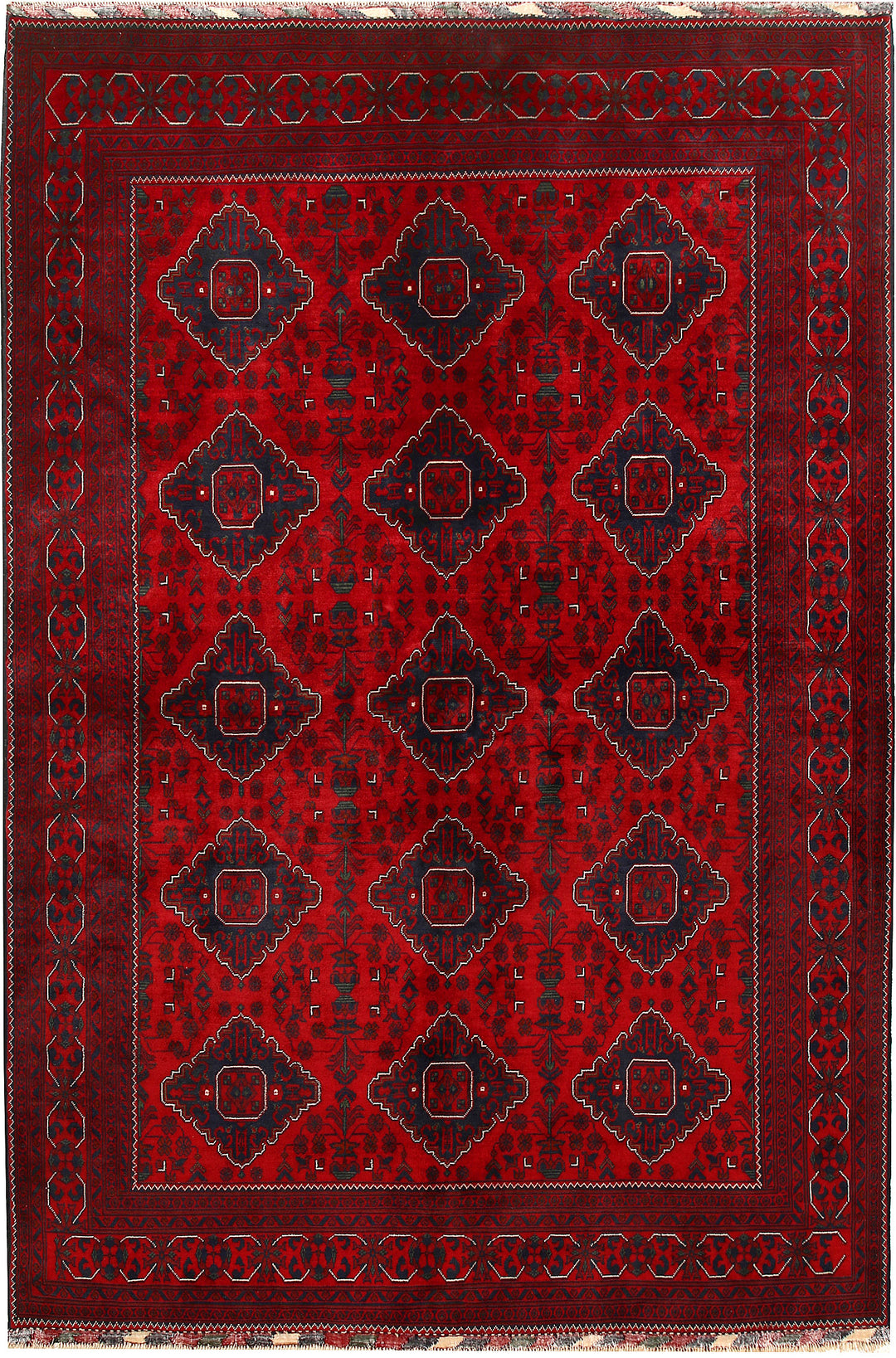 Dark Red Khal Mohammadi 6' 4 x 9' 6 - No. 68090 - ALRUG Rug Store