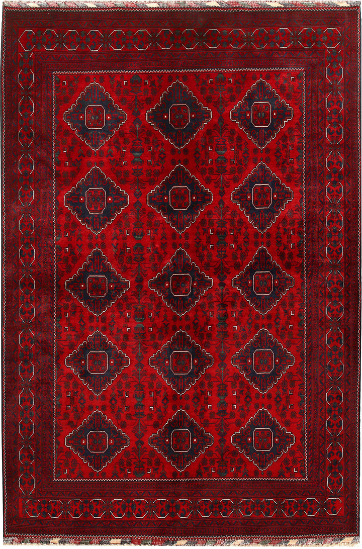 Dark Red Khal Mohammadi 6' 4 x 9' 6 - No. 68090 - ALRUG Rug Store