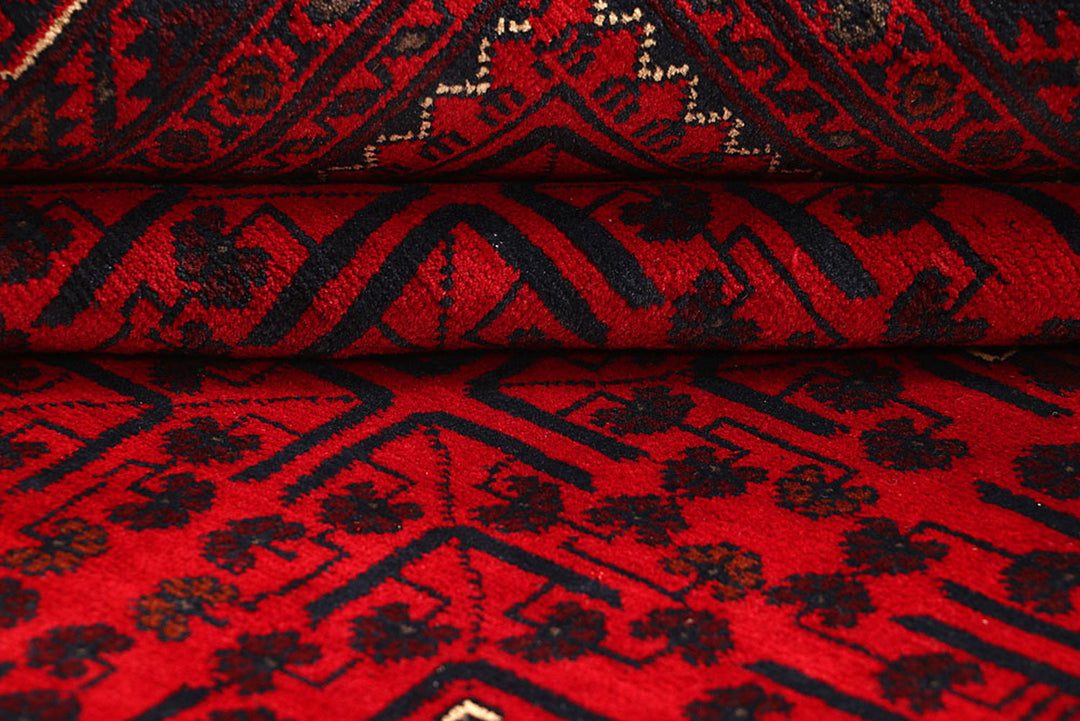 Dark Red Khal Mohammadi 6'  4" x 9'  7" - No. QA77820