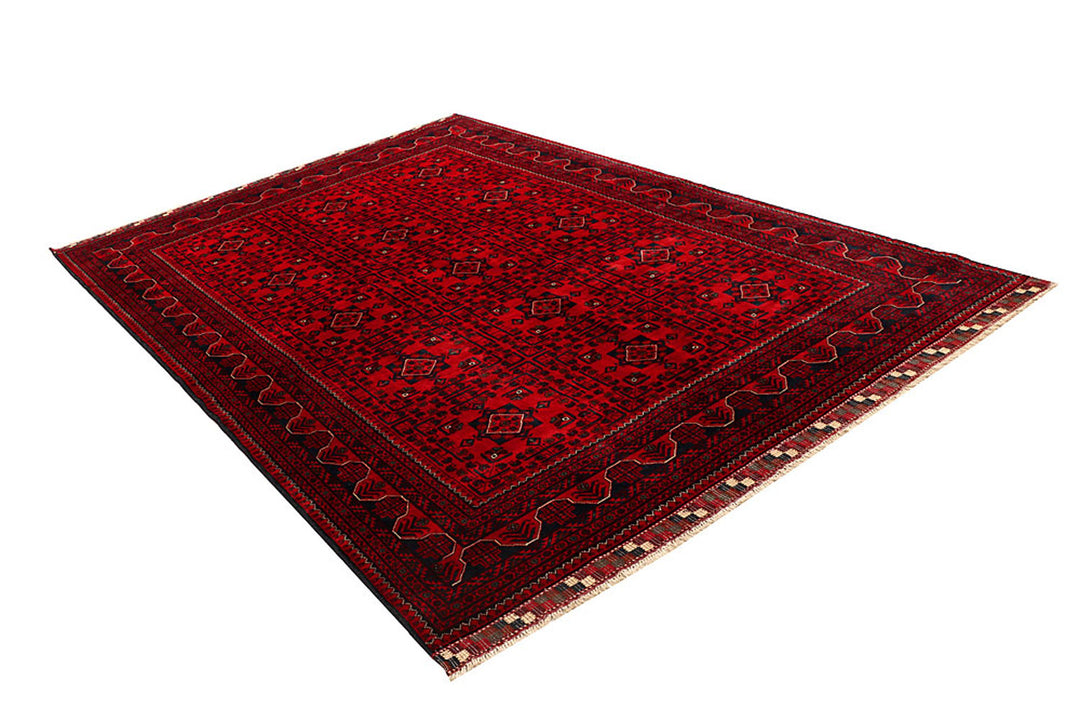 Dark Red Khal Mohammadi 6'  4" x 9'  7" - No. QA77820