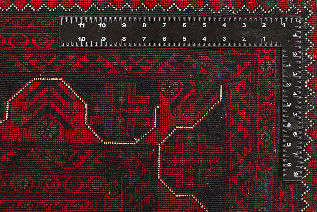 Dark Red Khal Mohammadi 6'  4" x 9'  7" - No. QA77820