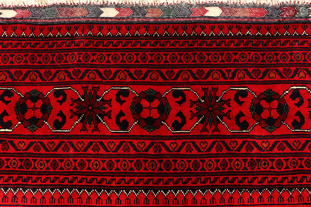 Dark Red Khal Mohammadi 6'  7" x 9'  6" - No. QA26907