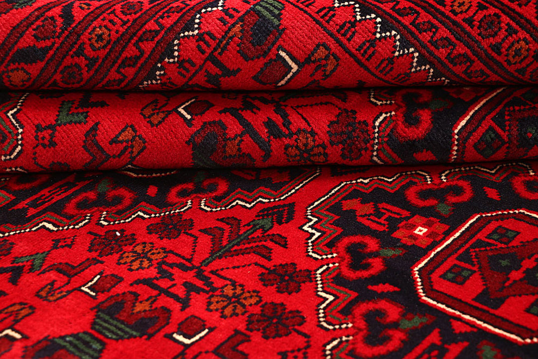 Dark Red Khal Mohammadi 6'  7" x 9'  6" - No. QA26907