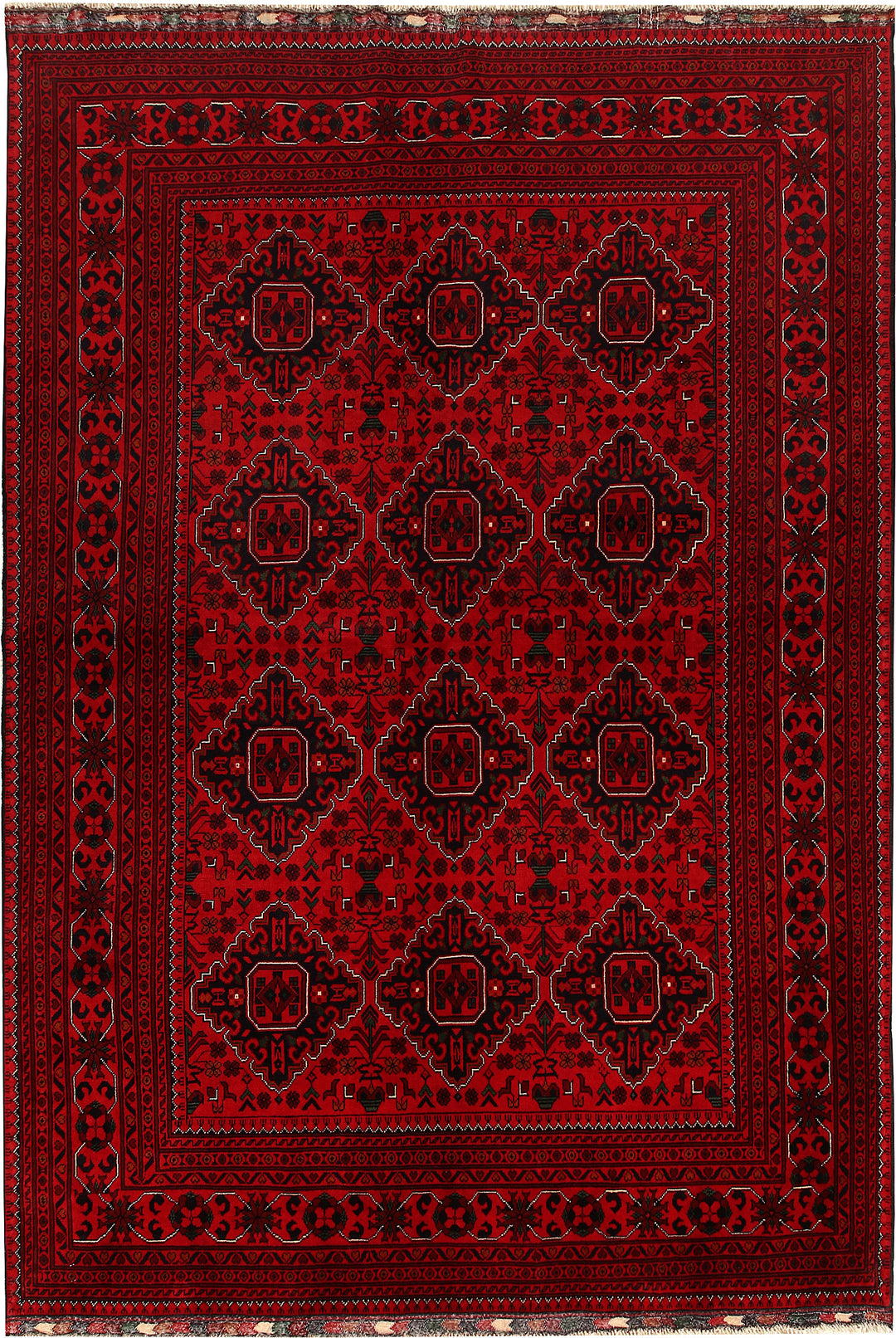 Dark Red Khal Mohammadi 6' 7 x 9' 6 - No. 68094 - ALRUG Rug Store