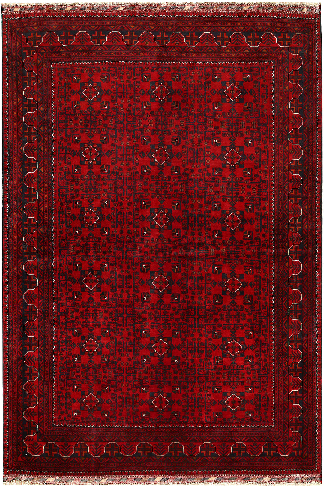 Dark Red Khal Mohammadi 6' 6 x 9' 7 - No. 68095 - ALRUG Rug Store