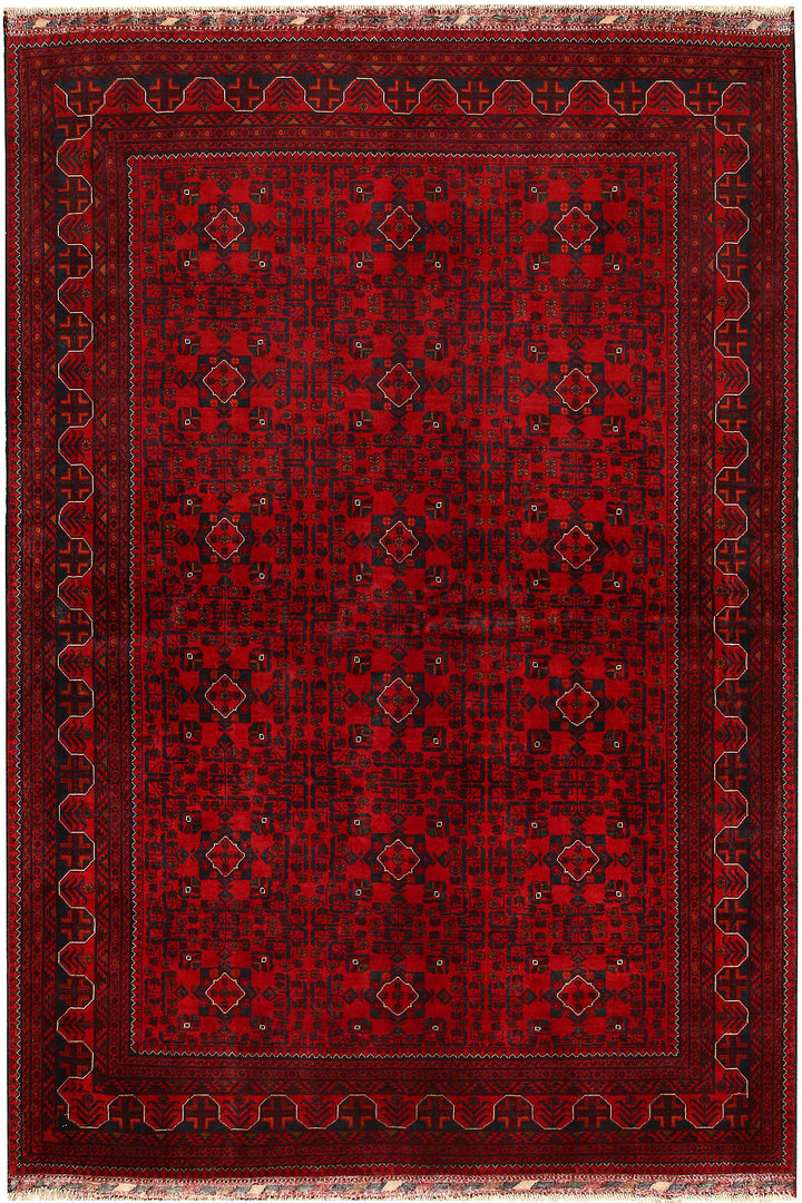 Dark Red Khal Mohammadi 6'  6" x 9'  7" - No. QA76894