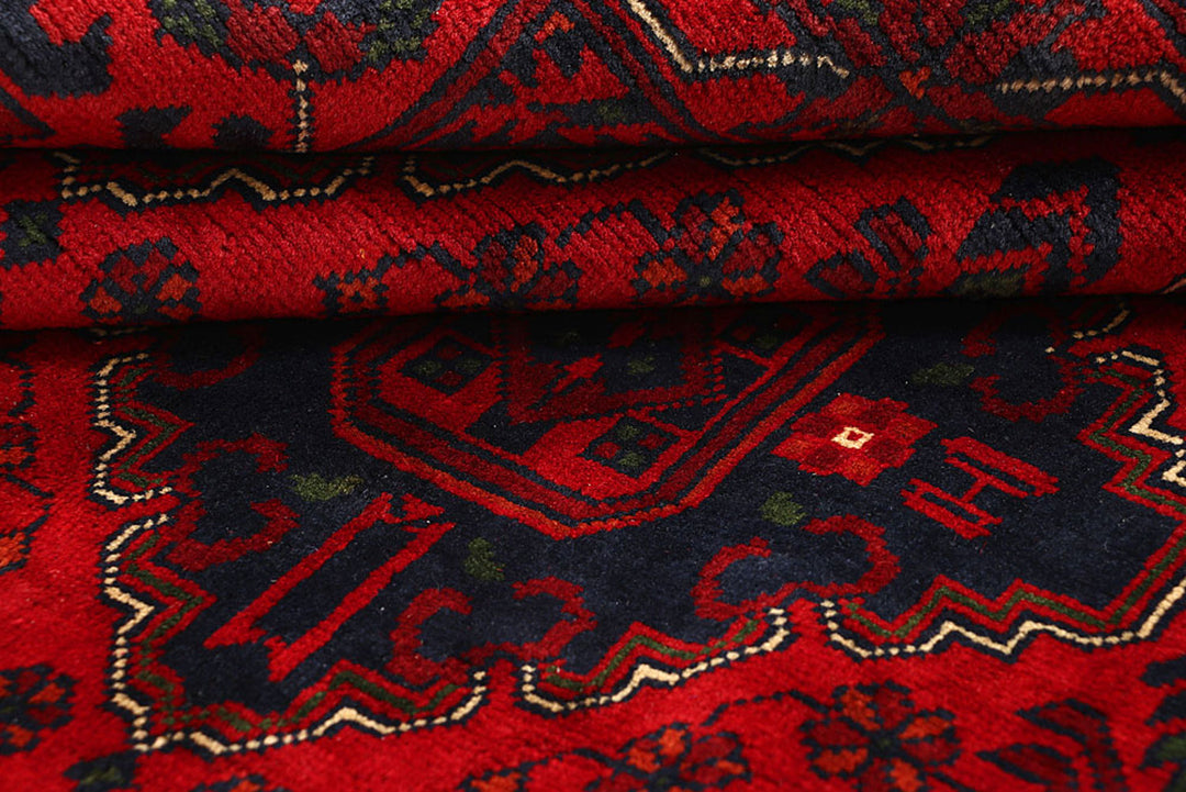 Dark Red Khal Mohammadi 6'  6" x 9'  7" - No. QA78985
