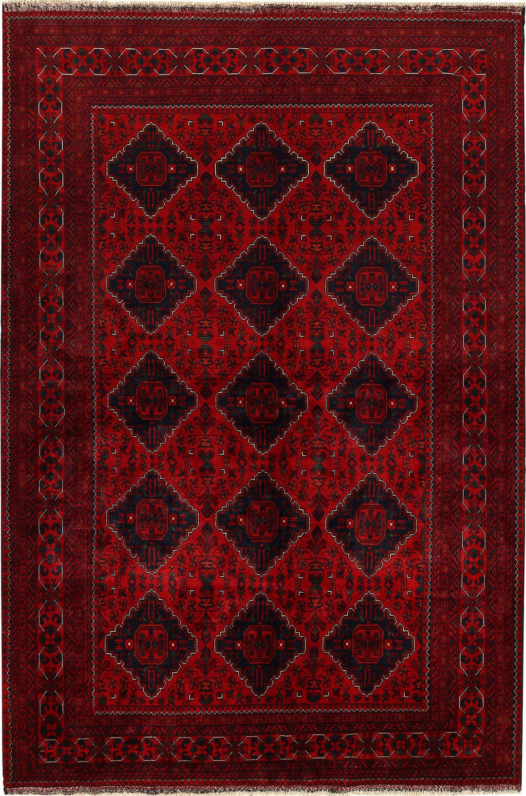 Dark Red Khal Mohammadi 6' 6 x 9' 7 - No. 68096 - ALRUG Rug Store