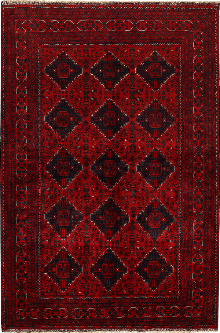 Dark Red Khal Mohammadi 6' 6 x 9' 7 - No. 68096 - ALRUG Rug Store