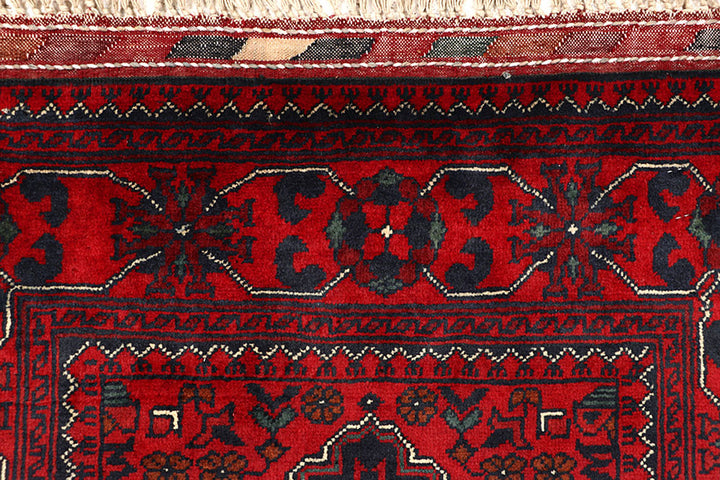 Dark Red Khal Mohammadi 2'  7" x 6'  3" - No. QA43877