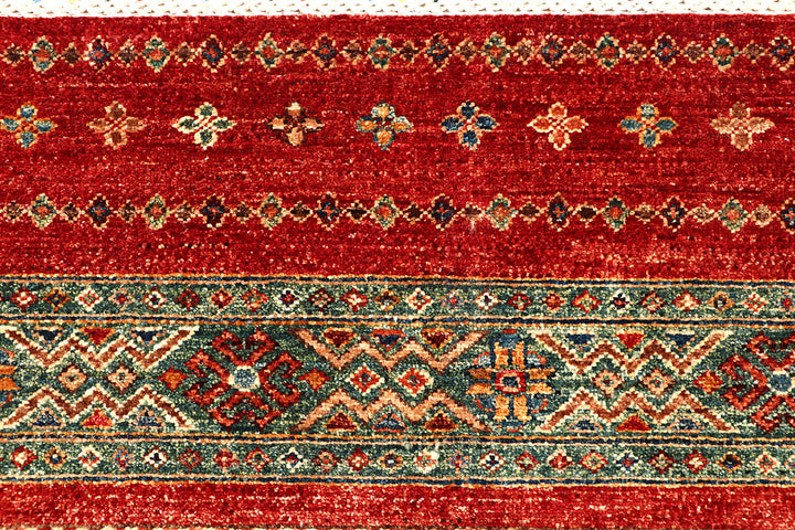 Multi Colored Kazak 2' 8 x 13' - No. 68119 - ALRUG Rug Store