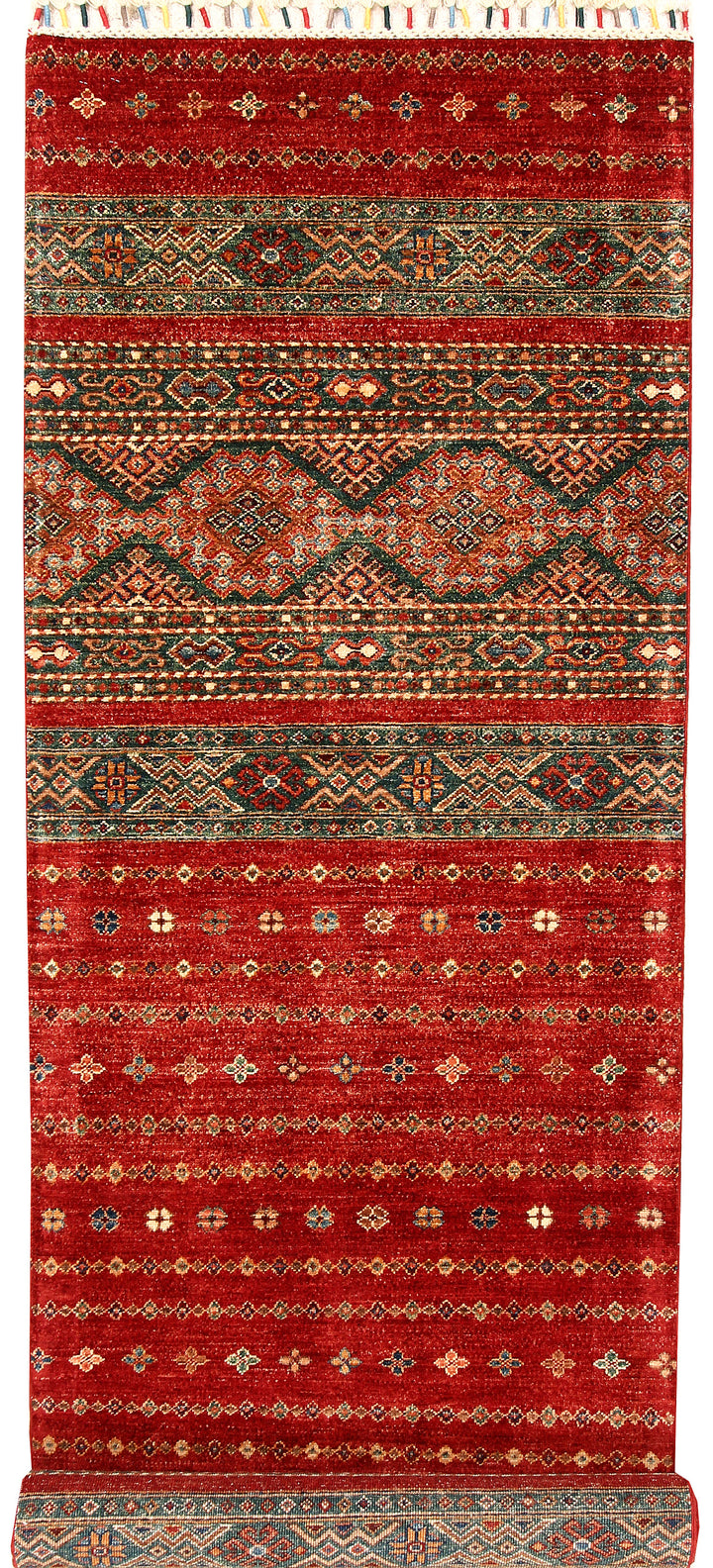 Multi Colored Kazak 2' 8 x 13' - No. 68119 - ALRUG Rug Store