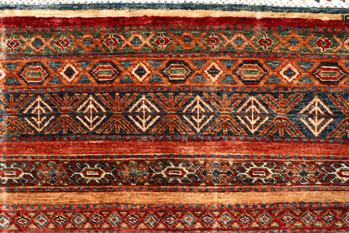 Multi Colored Kazak 5' 7 x 8' 2 - No. 68120 - ALRUG Rug Store