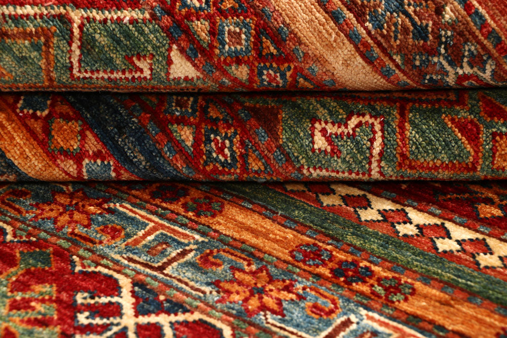 Multi Colored Kazak 5' 7 x 8' 2 - No. 68120 - ALRUG Rug Store