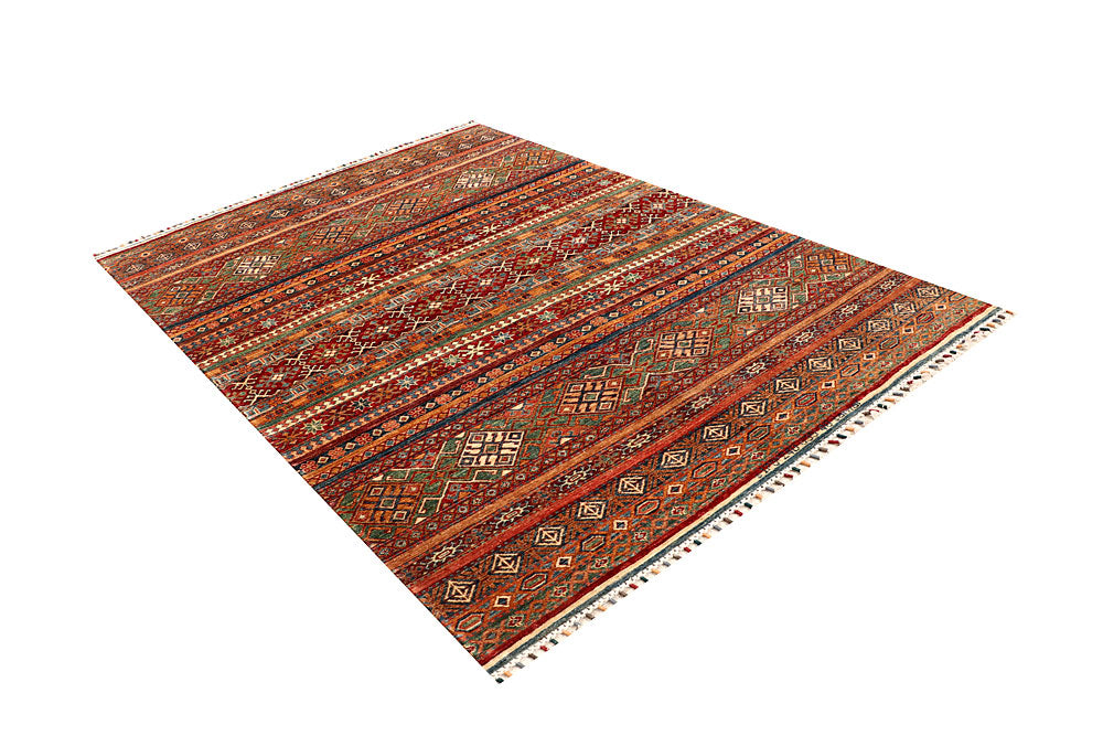 Multi Colored Kazak 5' 7 x 8' 2 - No. 68120 - ALRUG Rug Store