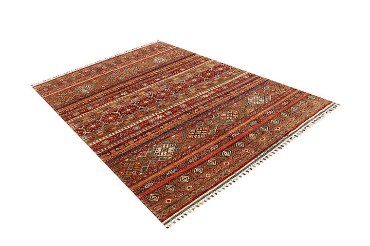 Multi Colored Kazak 5' 7 x 8' 2 - No. 68120 - ALRUG Rug Store