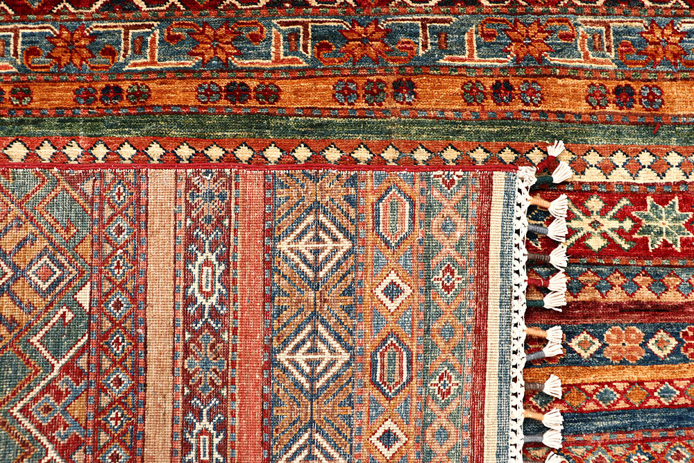 Multi Colored Kazak 5' 7 x 8' 2 - No. 68120 - ALRUG Rug Store