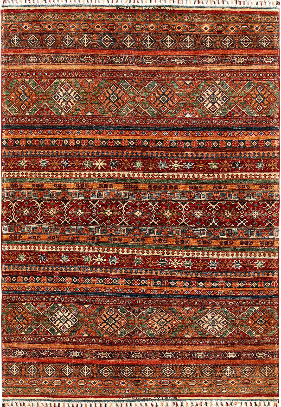 Multi Colored Kazak 5' 7 x 8' 2 - No. 68120 - ALRUG Rug Store