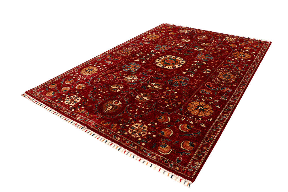 Dark Red Kazak 6' 7 x 9' 7 - No. 68121 - ALRUG Rug Store