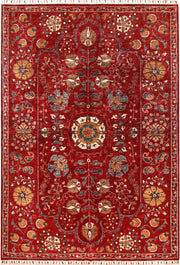 Dark Red Kazak 6' 7 x 9' 7 - No. 68121 - ALRUG Rug Store