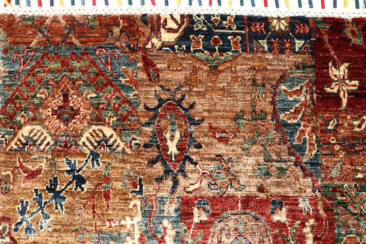 Multi Colored Kazak 8' 11 x 11' 10 - No. 68122 - ALRUG Rug Store