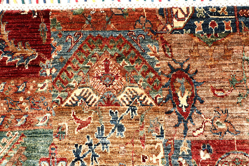 Multi Colored Kazak 8' 11 x 11' 10 - No. 68122 - ALRUG Rug Store