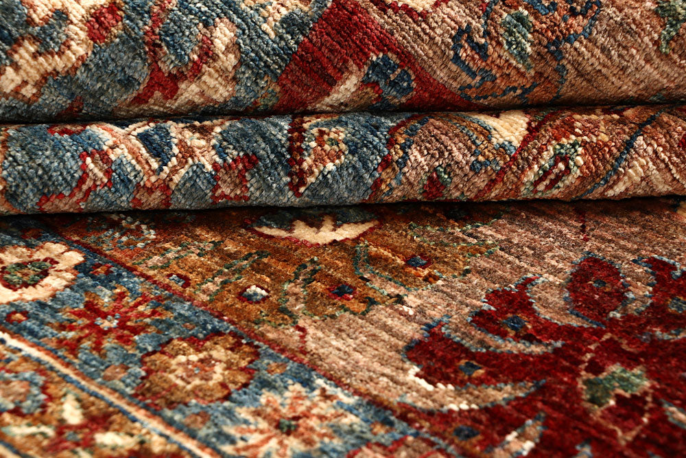 Multi Colored Kazak 8' 11 x 11' 10 - No. 68122 - ALRUG Rug Store