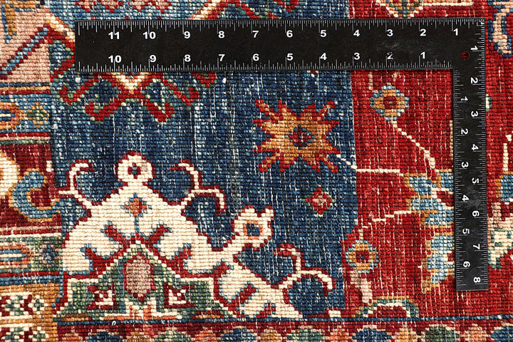 Multi Colored Kazak 8' 11 x 11' 10 - No. 68122 - ALRUG Rug Store