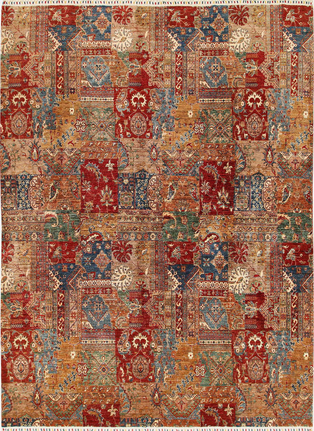 Multi Colored Kazak 8' 11 x 11' 10 - No. 68122 - ALRUG Rug Store