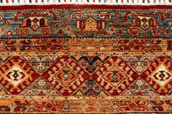 Multi Colored Kazak 4' 11 x 6' 5 - No. 68124 - ALRUG Rug Store
