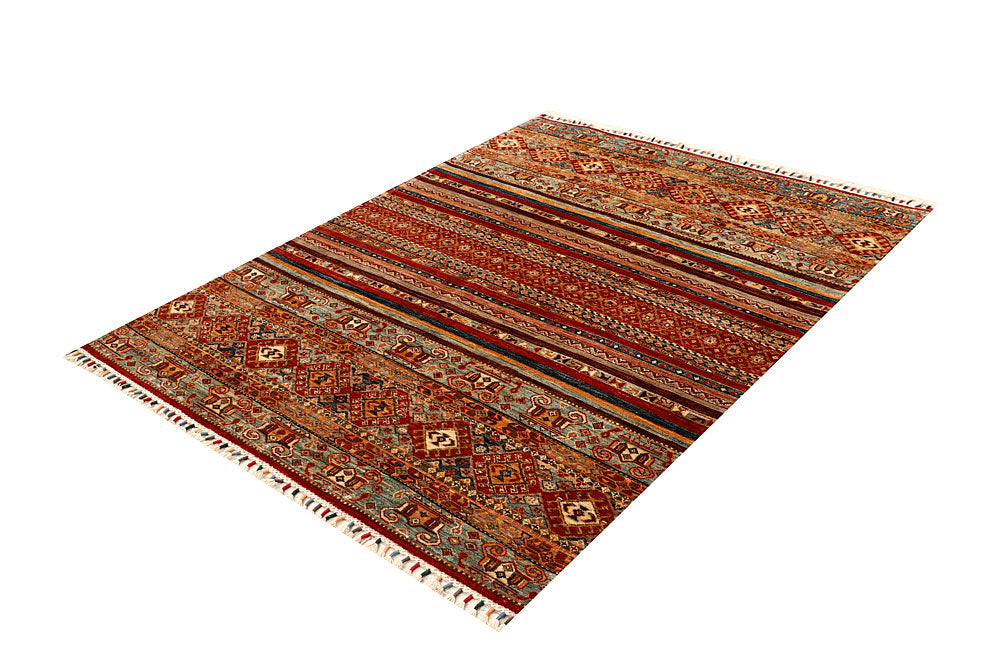 Multi Colored Kazak 4' 11 x 6' 5 - No. 68124 - ALRUG Rug Store