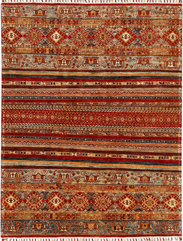 Multi Colored Kazak 4' 11 x 6' 5 - No. 68124 - ALRUG Rug Store