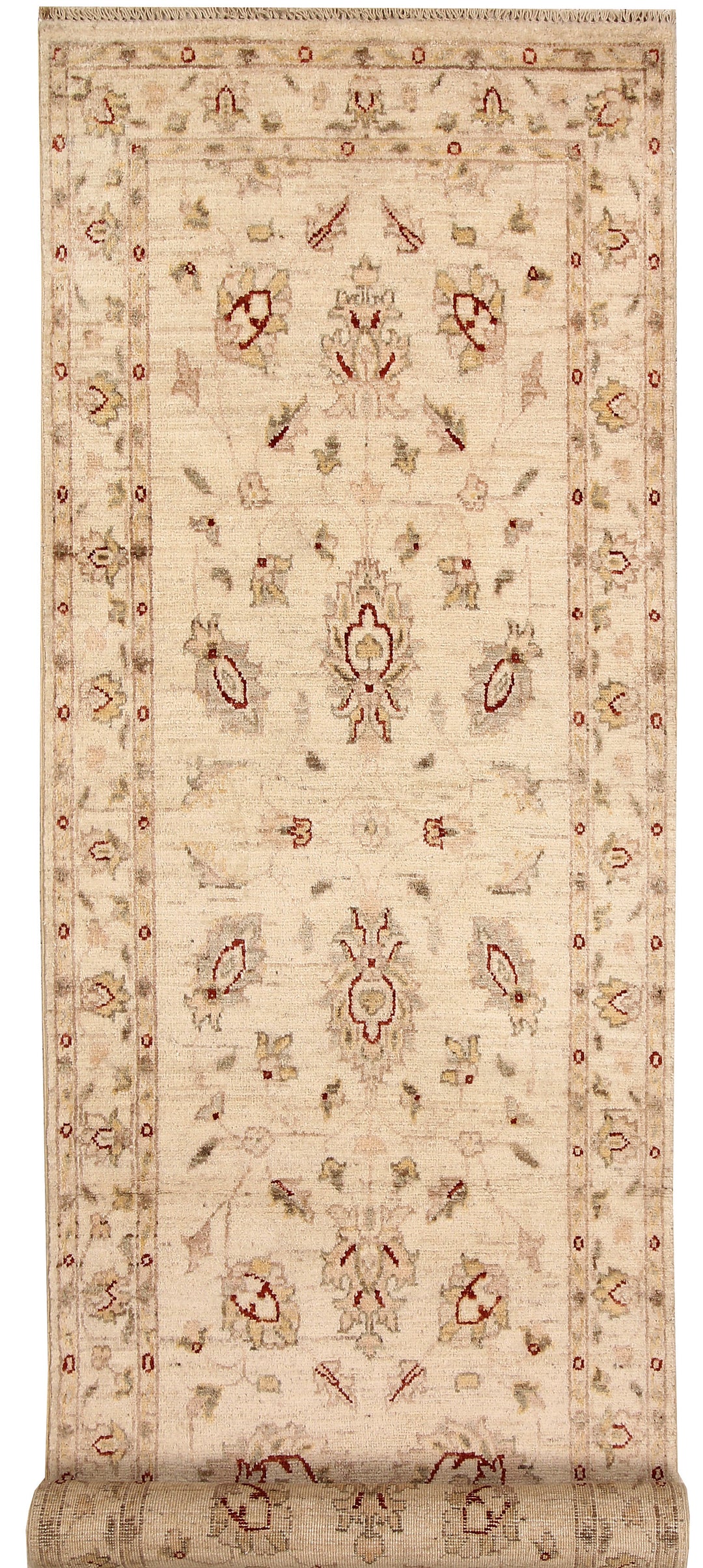 Antique White Oushak 2' 7 x 9' 3 - No. 68125 - ALRUG Rug Store