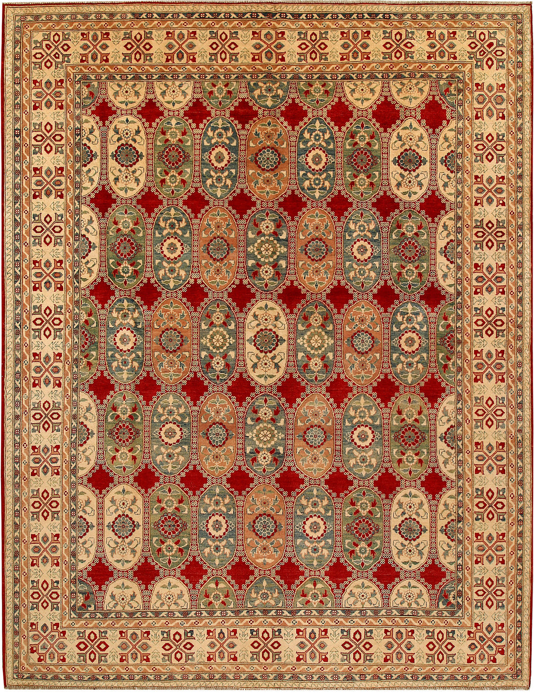 Multi Colored Kazak 9' 3 x 11' 6 - No. 68136 - ALRUG Rug Store
