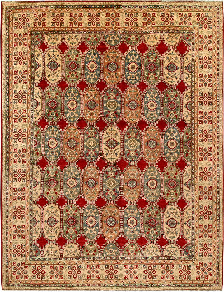 Multi Colored Kazak 9' 3 x 11' 6 - No. 68136 - ALRUG Rug Store