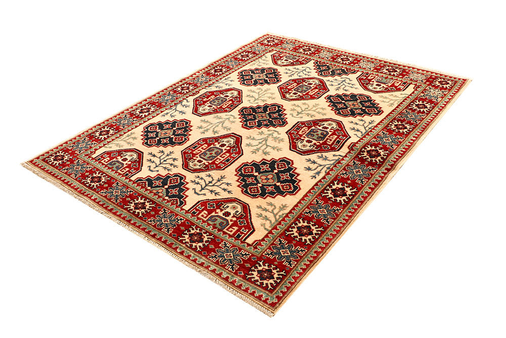 Bisque Kazak 4' 11 x 6' 7 - No. 68140 - ALRUG Rug Store